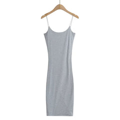 Kaerwx | Summer Spaghetti Strap Slim-Fit Long Dress