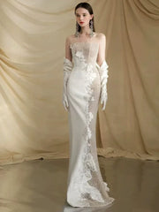 Kaerwx | Women’s Light French Wedding Dress White Luxurious Engagement Gown