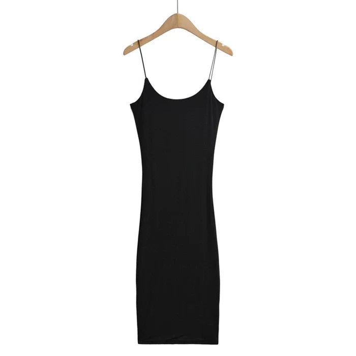 Kaerwx | Summer Spaghetti Strap Slim-Fit Long Dress