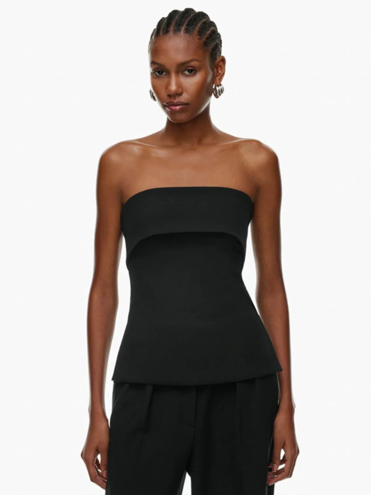 Kaerwx | Solid Color Summer Lapel Backless Slit Top for Women