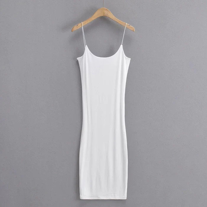 Kaerwx | Summer Spaghetti Strap Slim-Fit Long Dress