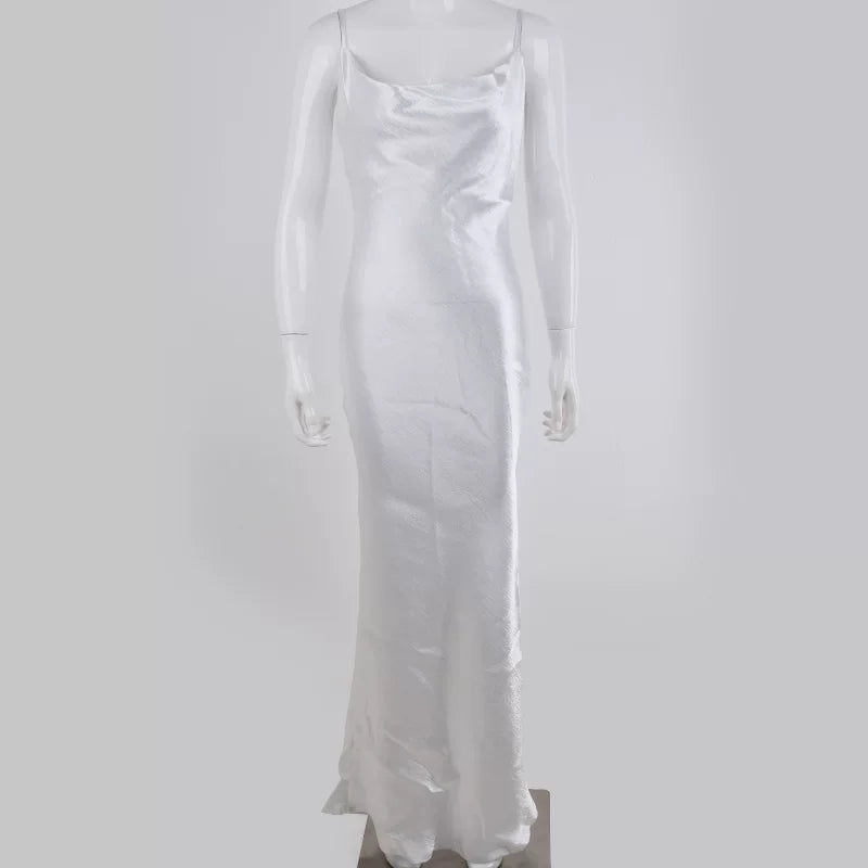 Kaerwx | Strapless Lace-Up Fishtail Mid-Length Dress for Women