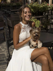 Kaerwx | Women’s European Style Light Luxury Wedding Dress Chiffon Lace Gown