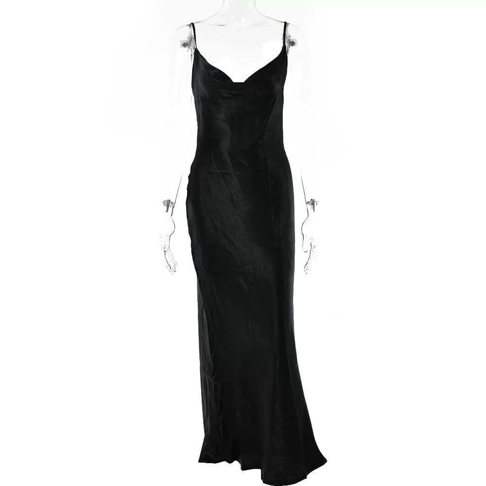 Kaerwx | Strapless Lace-Up Fishtail Mid-Length Dress for Women