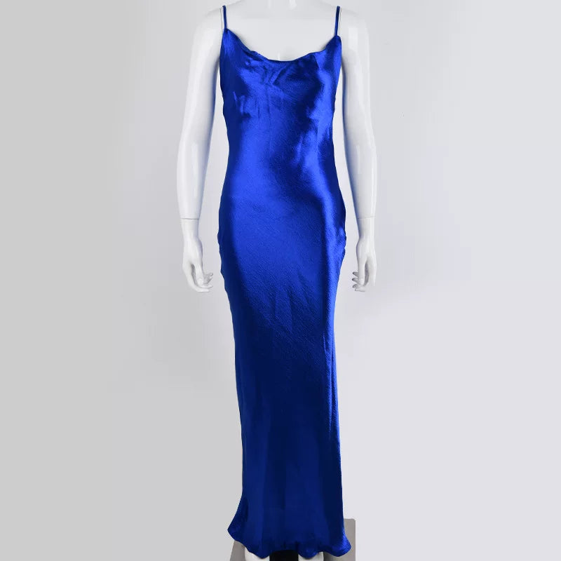 Kaerwx | Strapless Lace-Up Fishtail Mid-Length Dress for Women