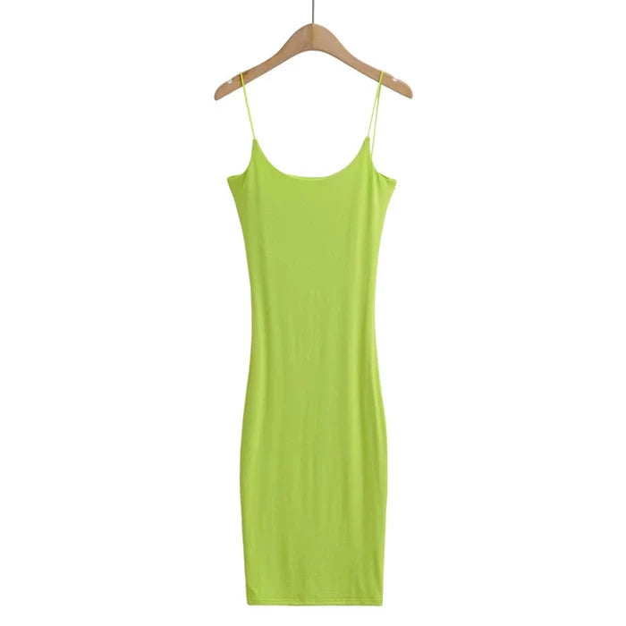 Kaerwx | Summer Spaghetti Strap Slim-Fit Long Dress