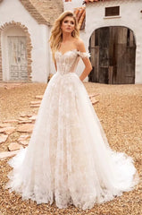 Kaerwx | Women’s One-Shoulder Light French Wedding Dress Elegant Bridal Gown