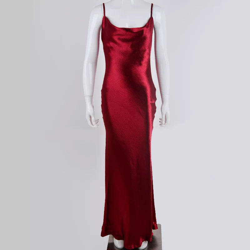 Kaerwx | Strapless Lace-Up Fishtail Mid-Length Dress for Women
