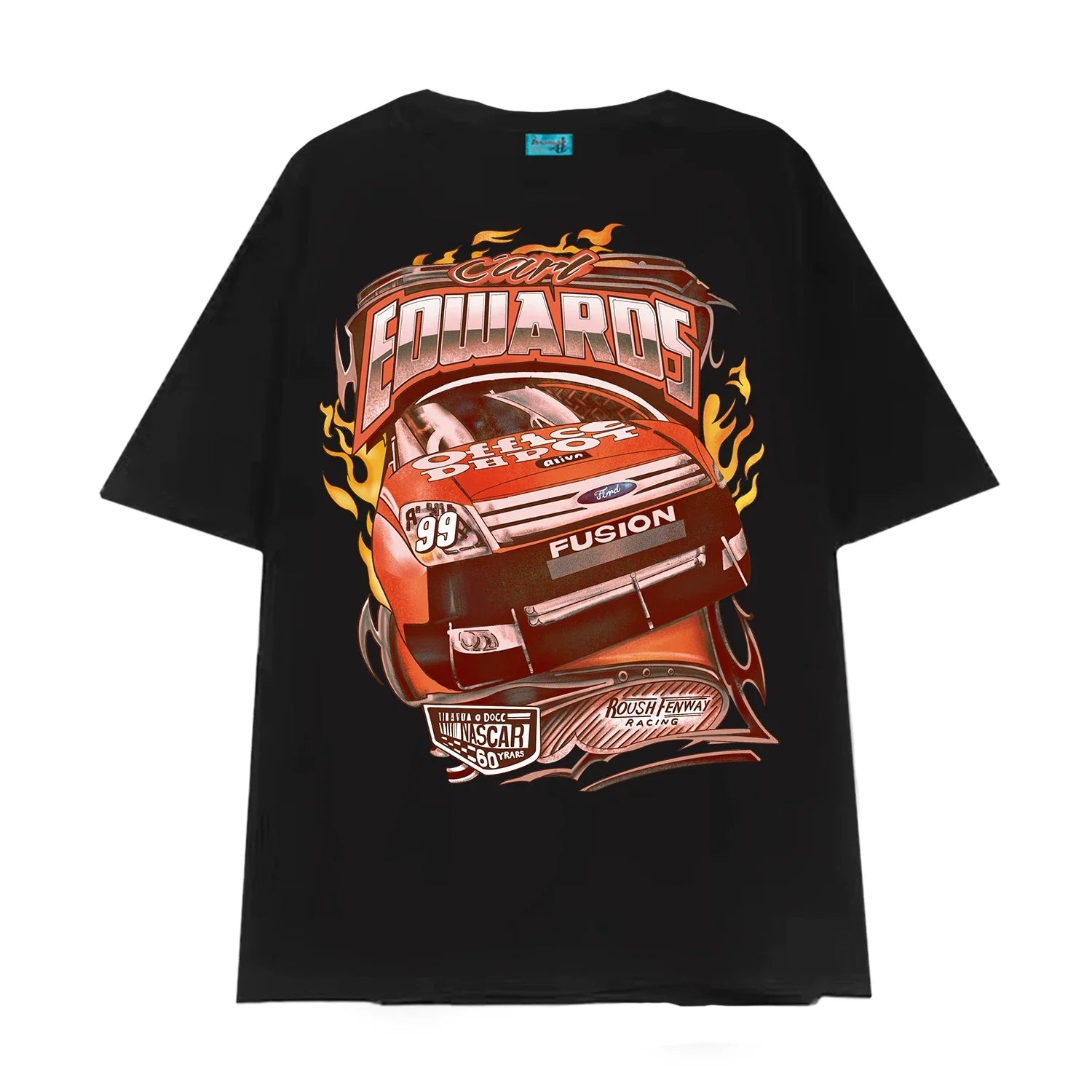 Kaerwx | Oversized Red and White Short-Sleeve T-Shirt for Women